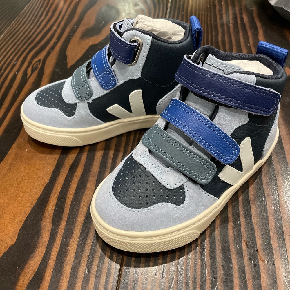 Veja V-10 Mid High Top Blue - Toddler 8.5 (25)